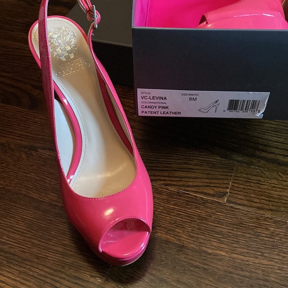 ✅Vince Camuto Candy pink patent leather heels - Picture 6 of 6